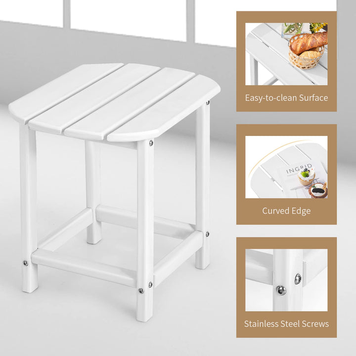 Side Table Outdoor Small Patio Table 18inch Adirondack Table