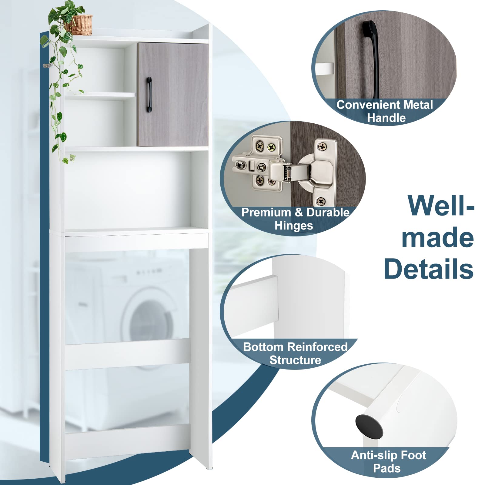 Giantex Over-The-Toilet Space-Saving Storage Cabinet