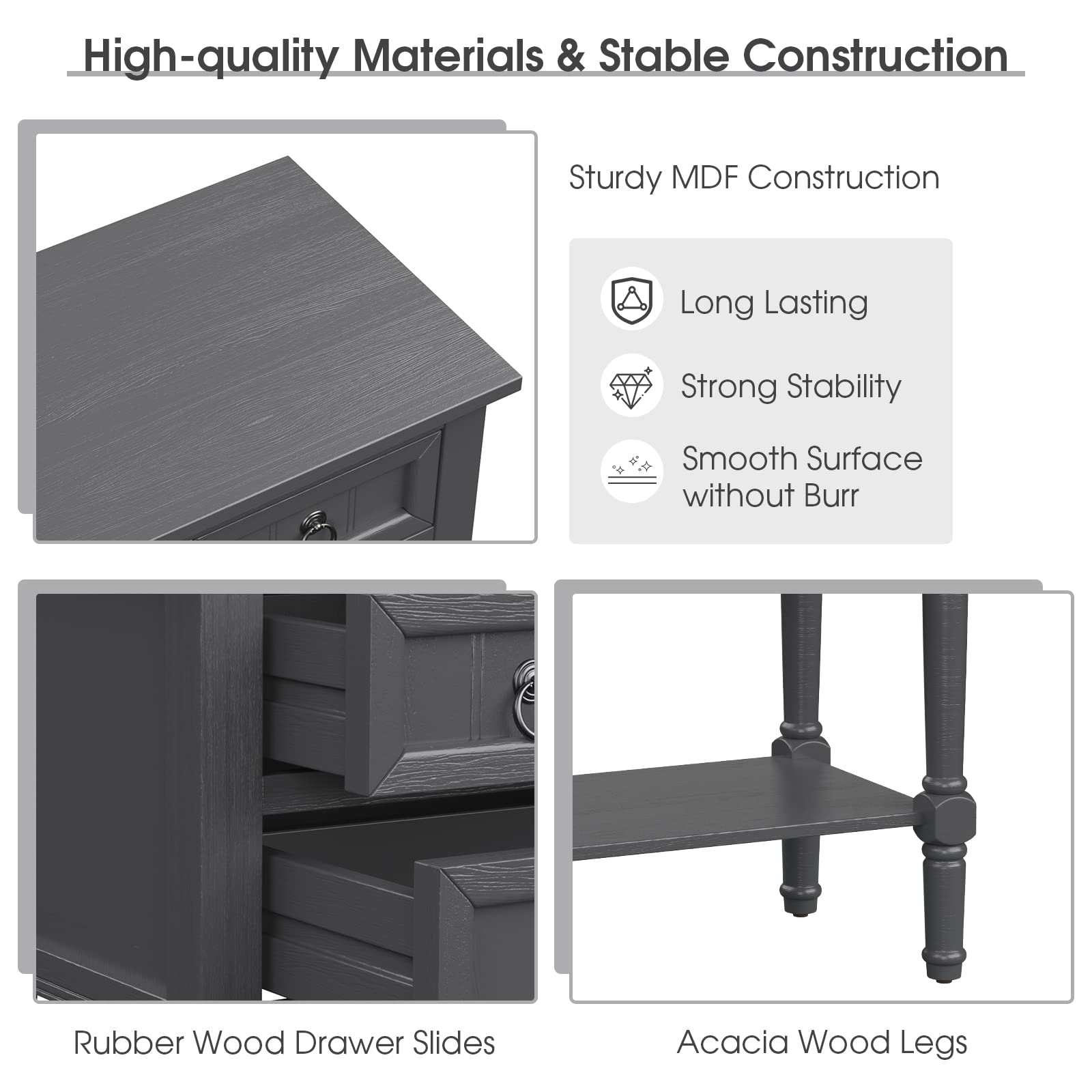 Giantex Console Table with Drawers