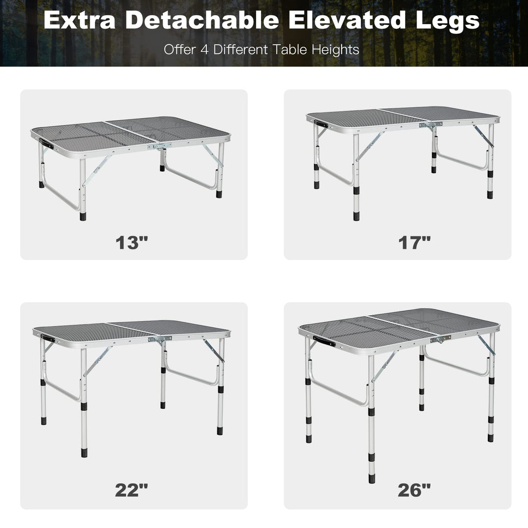 Folding Camping Table, Portable Picnic Table