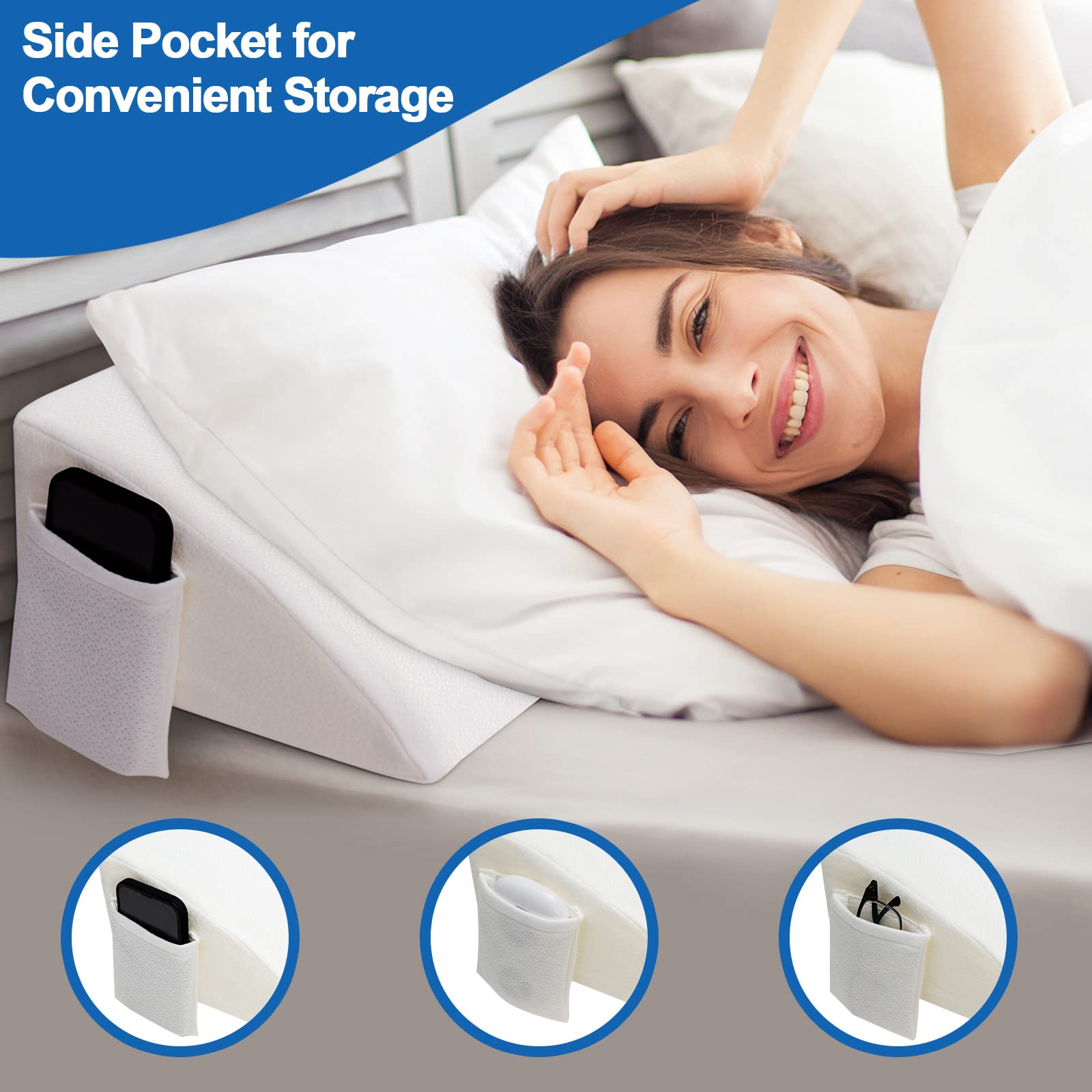 Bed Wedge Pillow Stopper - Giantex