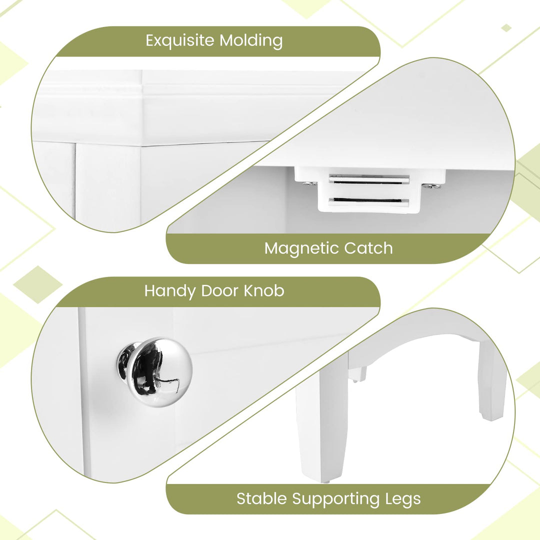 Giantex Bathroom Tall Storage Cabinet