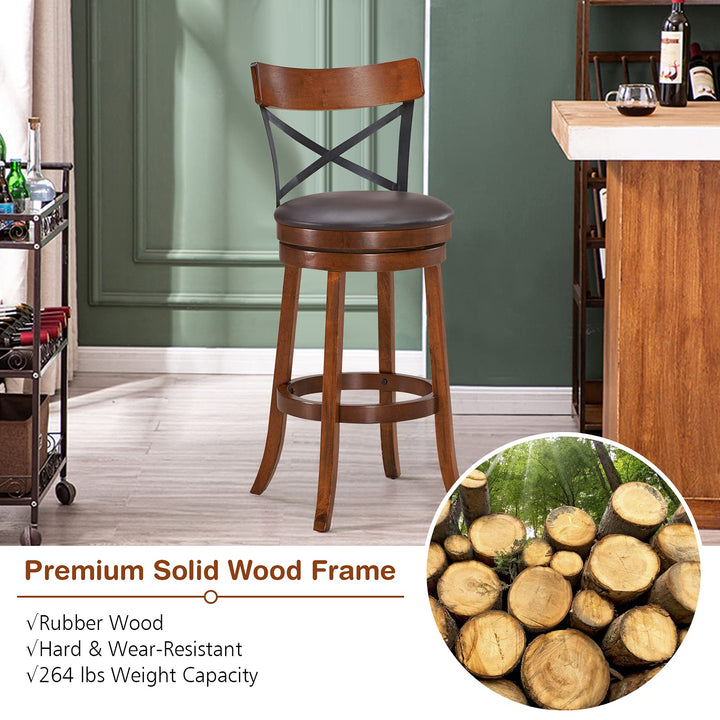 Giantex 25”Height Kitchen Counter Bar Stools for Kitchen Island, Pub, and Restaurant