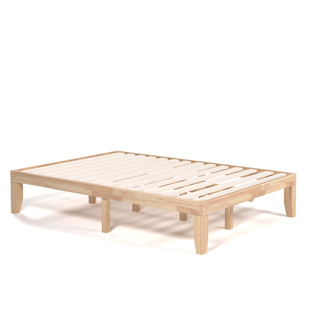 No Box Spring Needed 14 Inch Solid Wood Platform Bed Frame