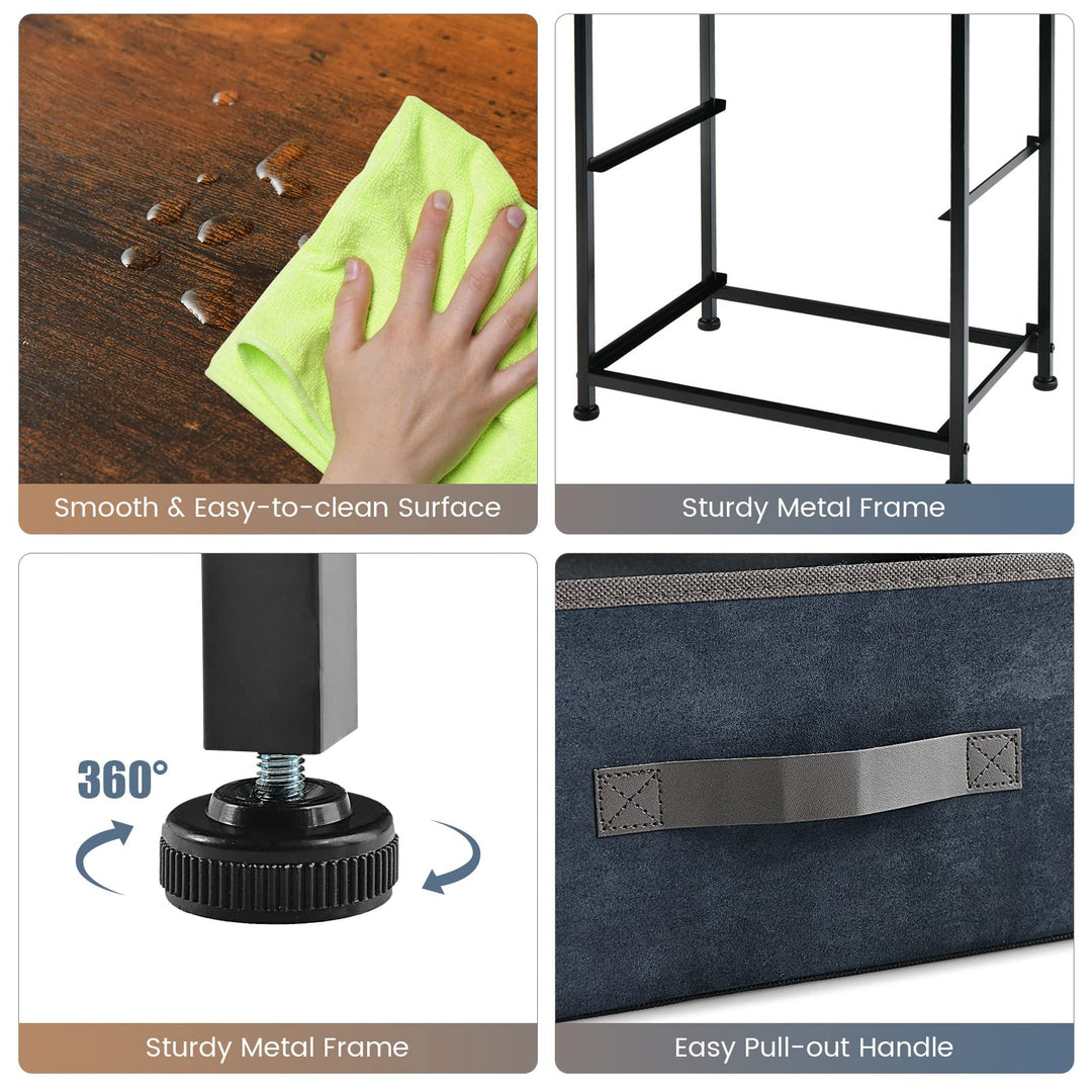 Giantex Nightstand with 2 Drawers