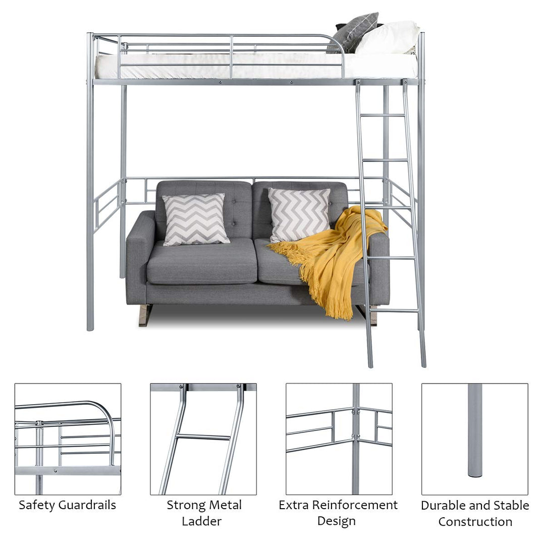 Giantex Heavy Duty Twin Loft Bed with Ladder
