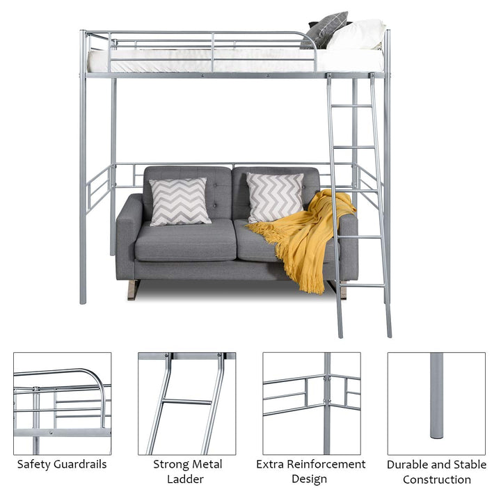 Giantex Heavy Duty Twin Loft Bed with Ladder