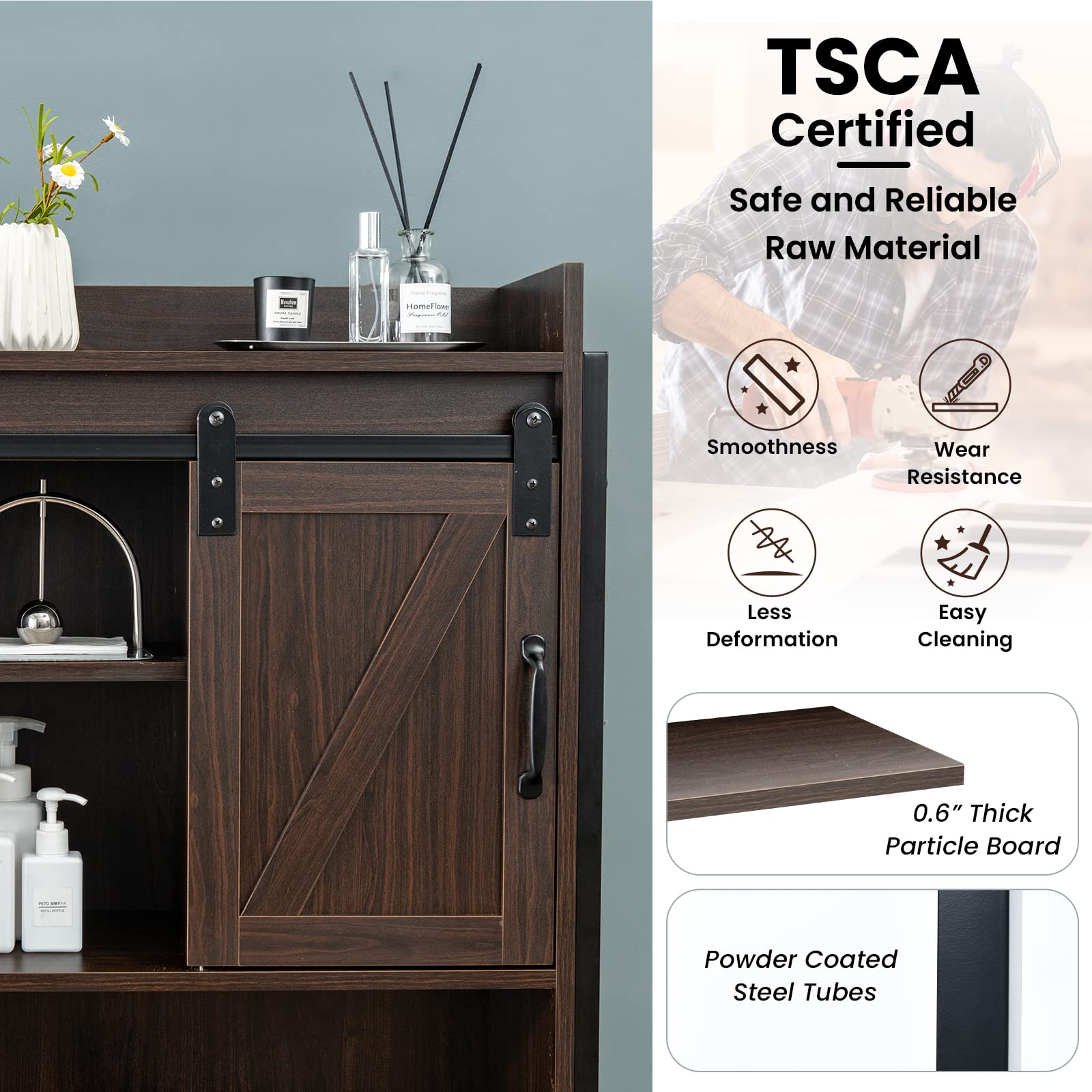 Giantex Over The Toilet Storage Cabinet