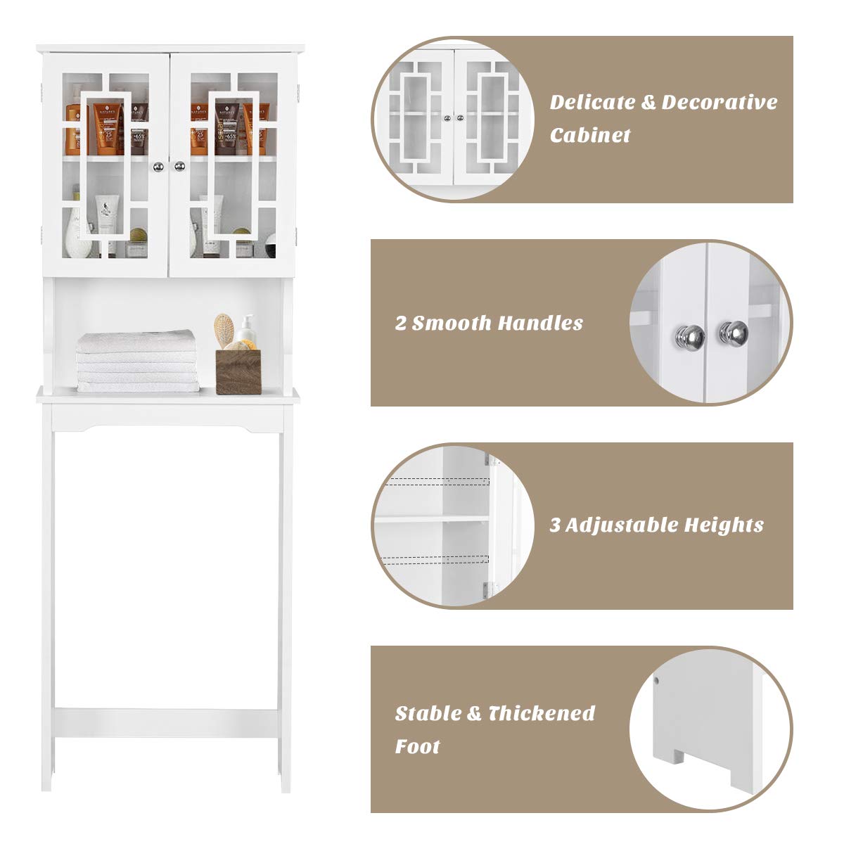 Giantex Over-The-Toilet Bathroom Storage Space