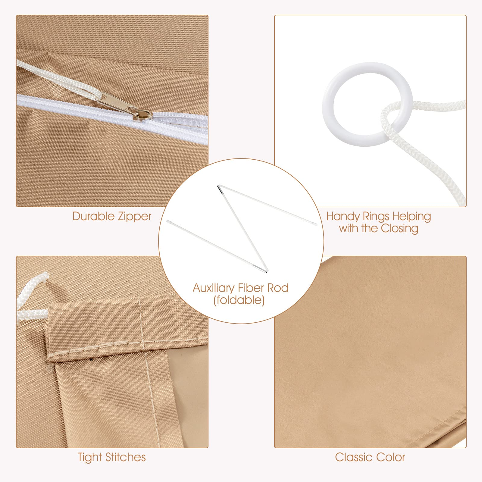 Patio Umbrella Cover for 10FT to 11FT Cantilever Umbrella