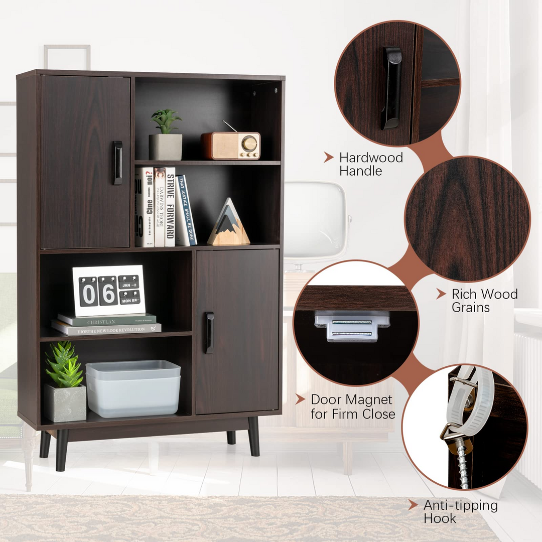 Storage Cabinet with Legs - Giantex