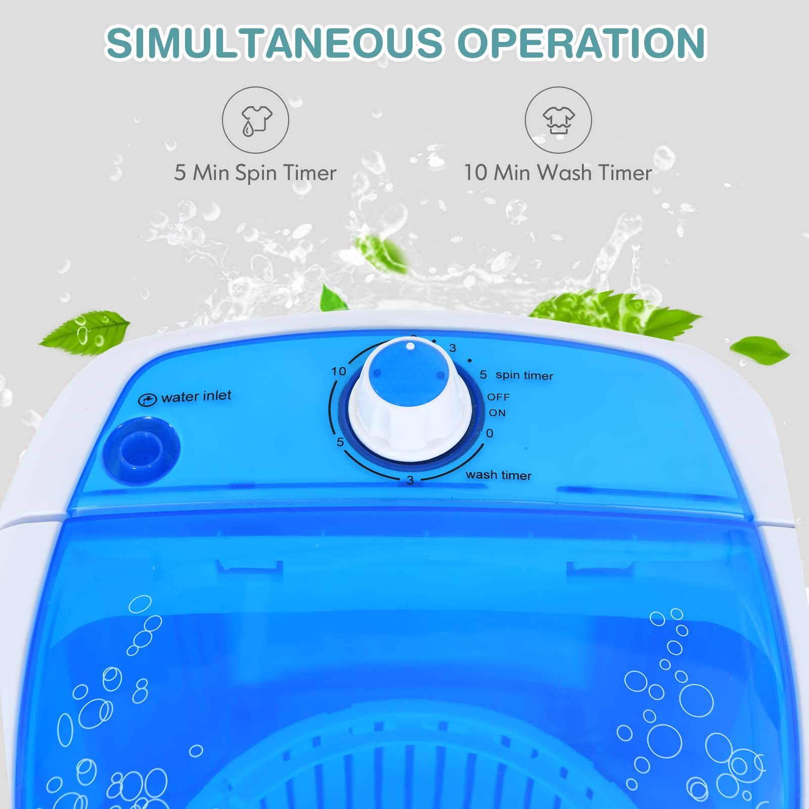 Shop Giantex Portable Washing Machine  Mini Washer and Dryer Combo –  Giantexus