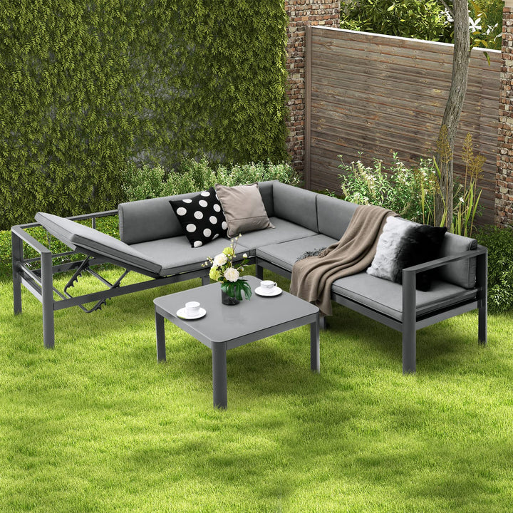 Giantex 3 Pieces Aluminum Patio Furniture Set