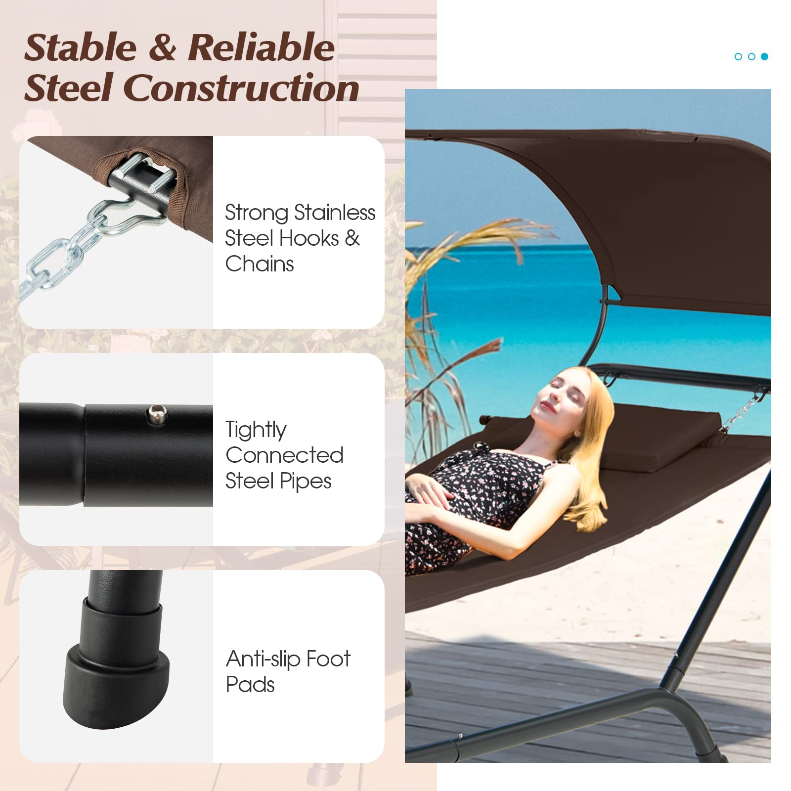 Giantex Outdoor Hammock with Canopy