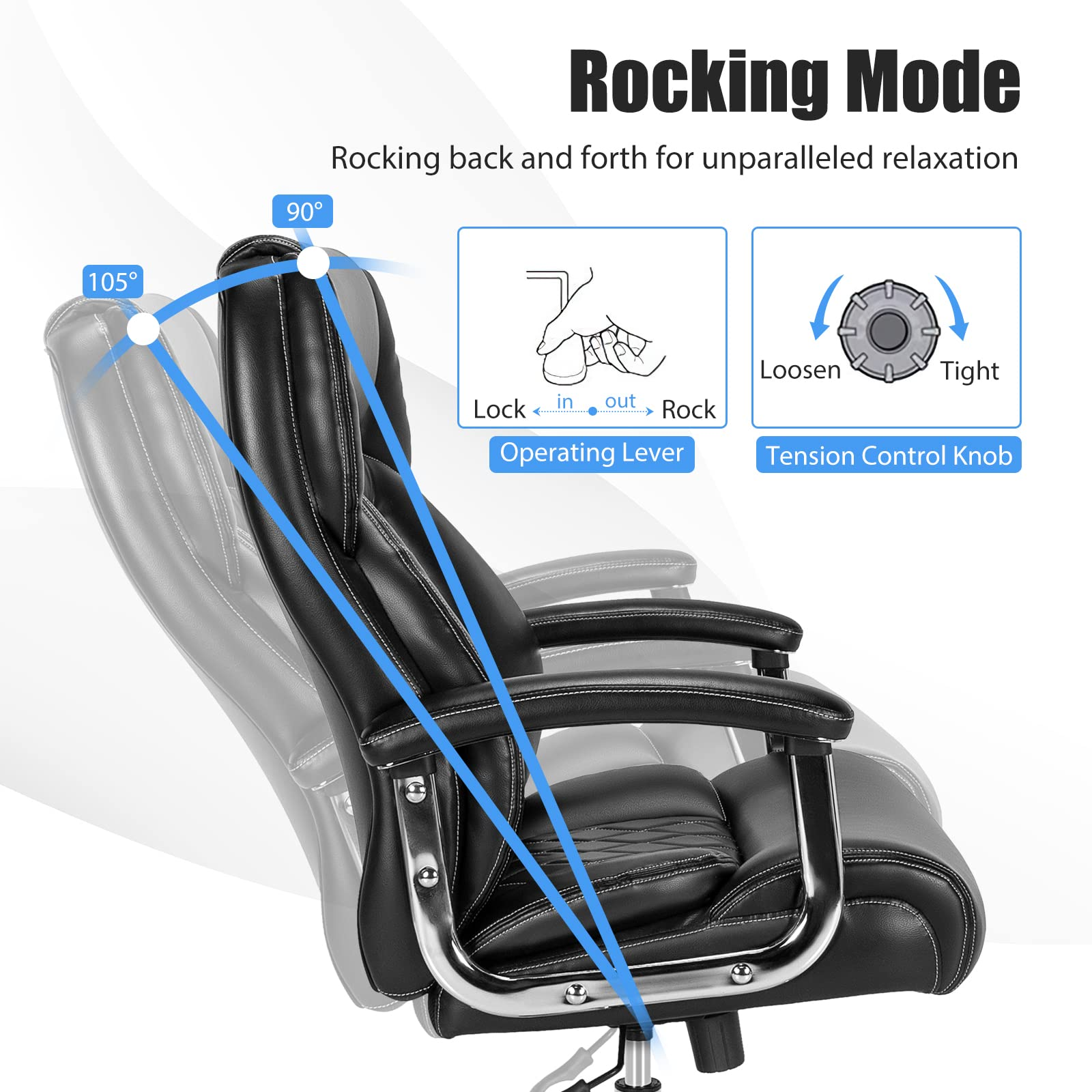 Giantex 500LBS Big and Tall Office Chair
