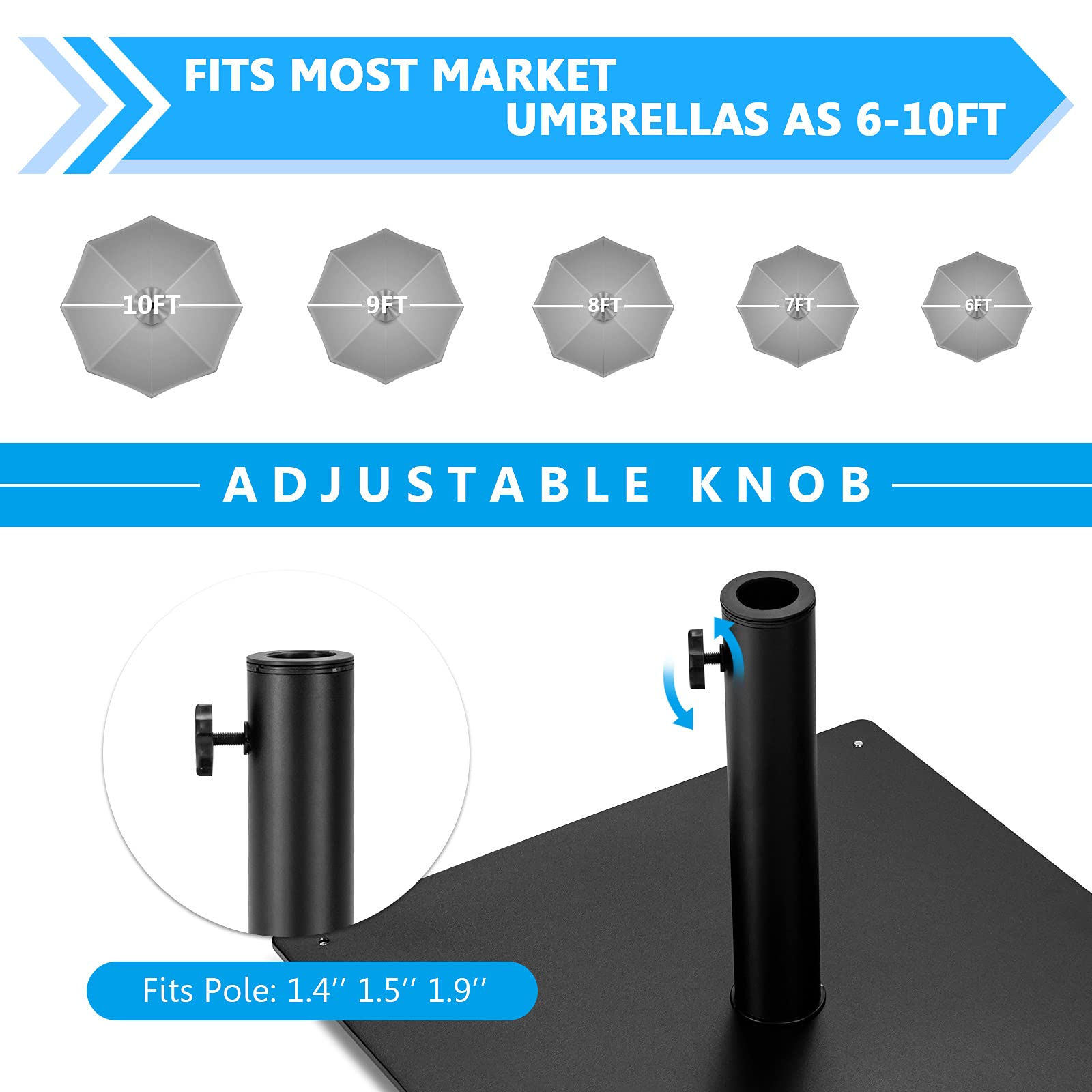 Giantex Patio Umbrella with Base Stand