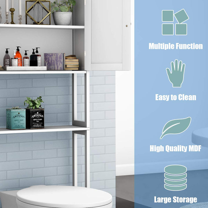 Giantex Toilet Storage Rack W/Double Door