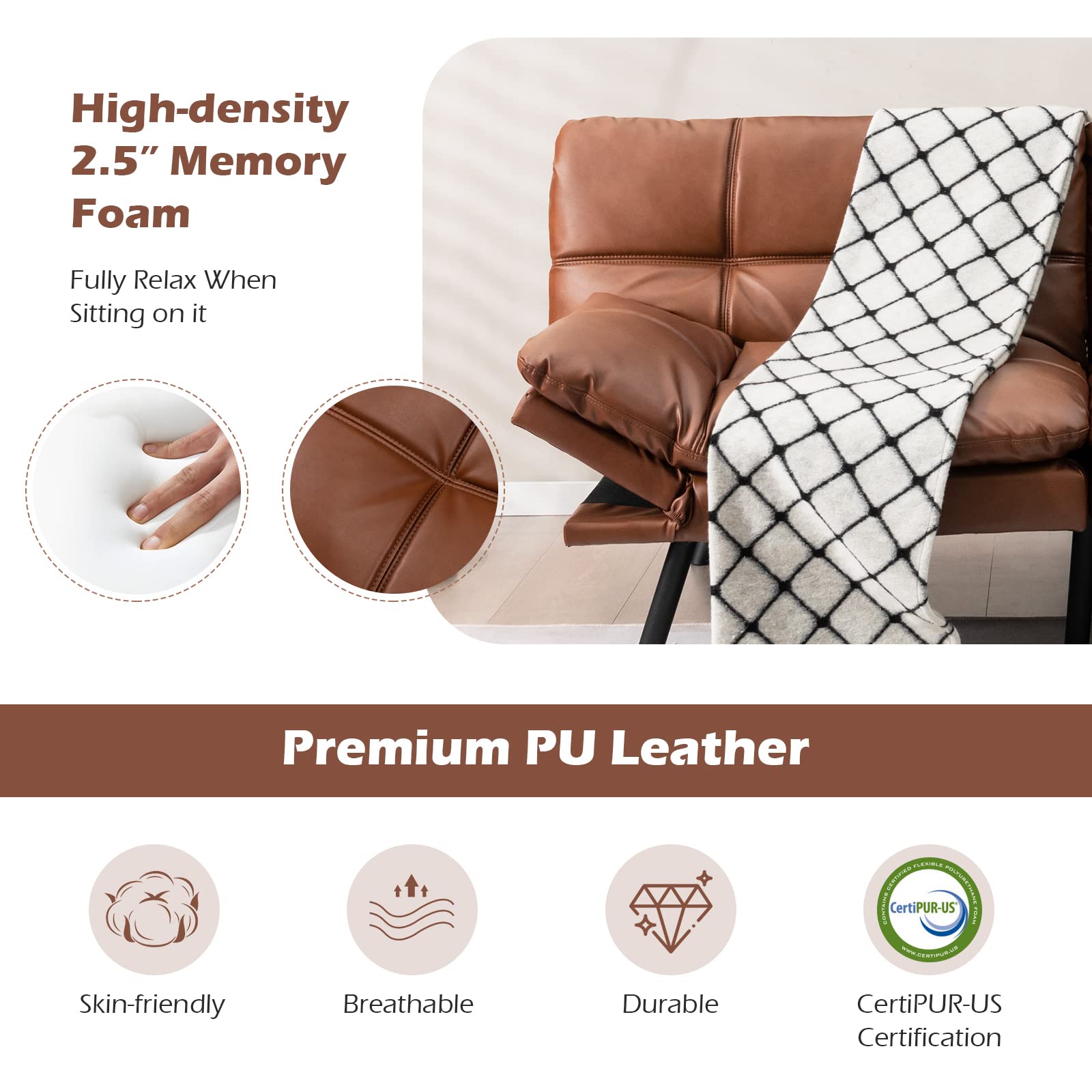 Convertible Memory Foam Futon Couch Sleeper - Giantex