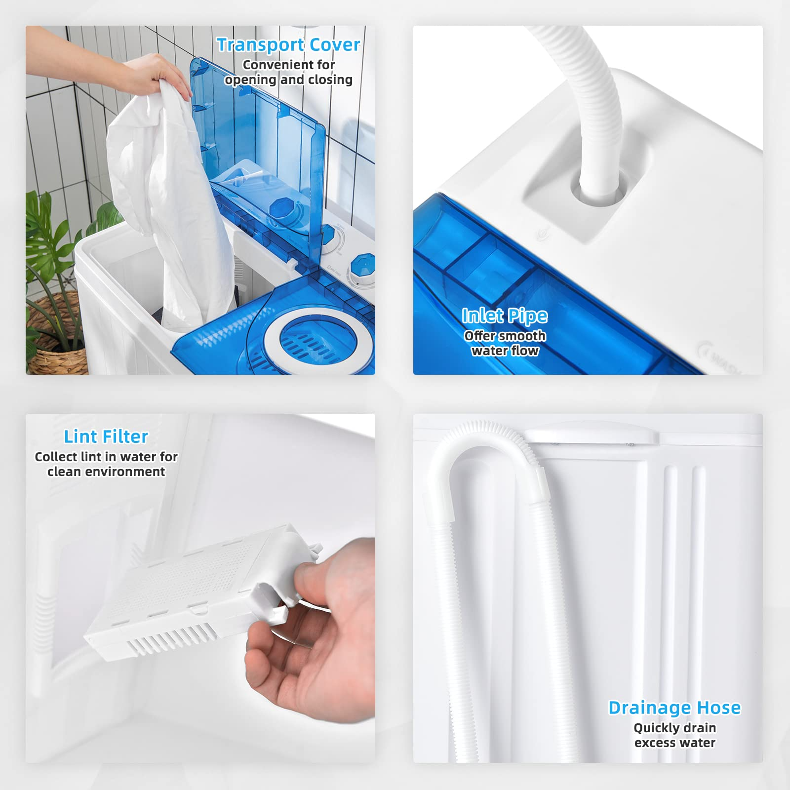 Portable Washing Machine w/Timer Control - Giantex