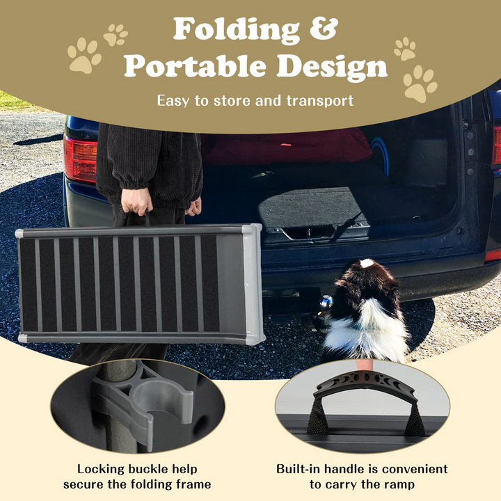 Giantex Folding Dog Ramp for Car