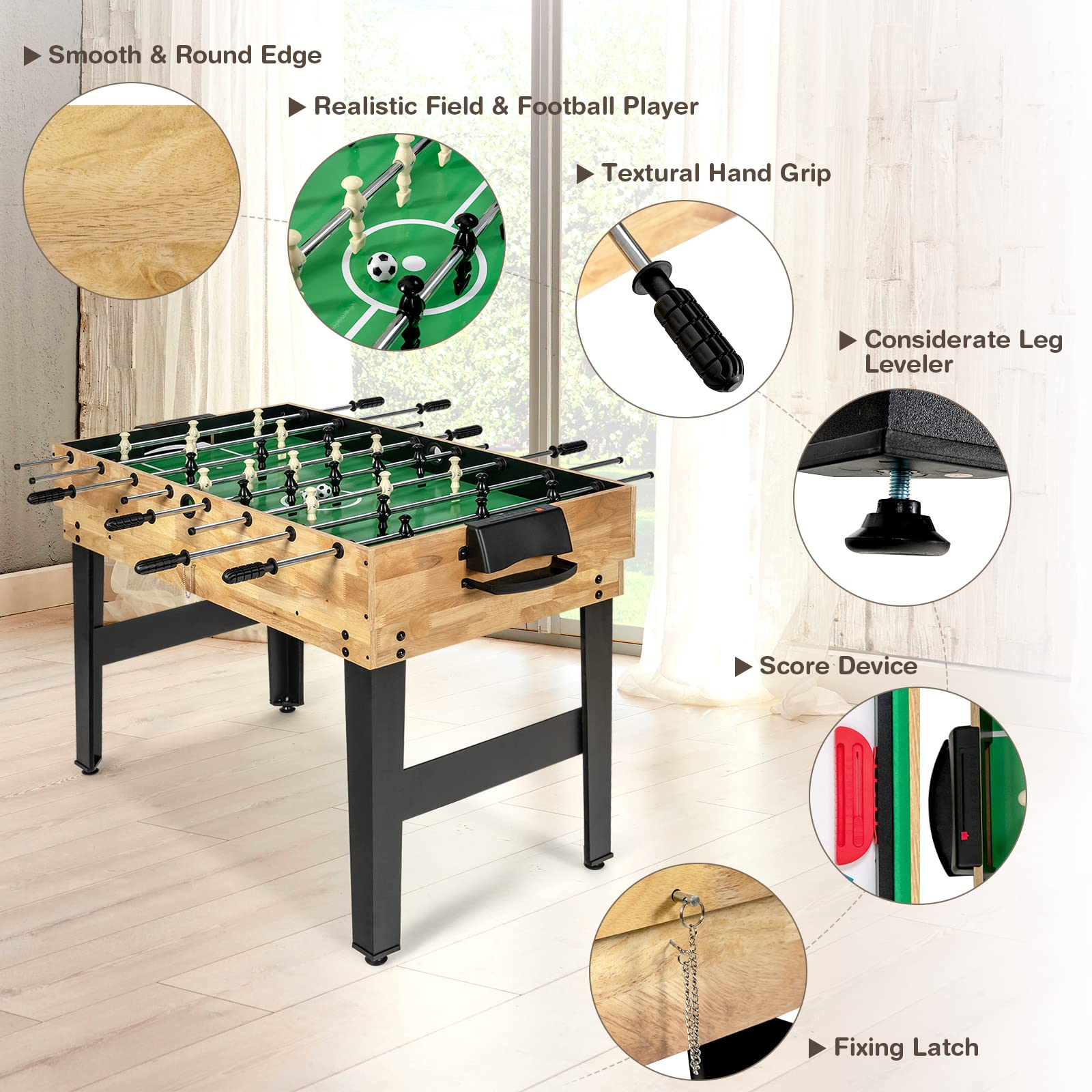 10-in-1 Multi Game Table, Combo Game Table Set w/Hockey - Giantex