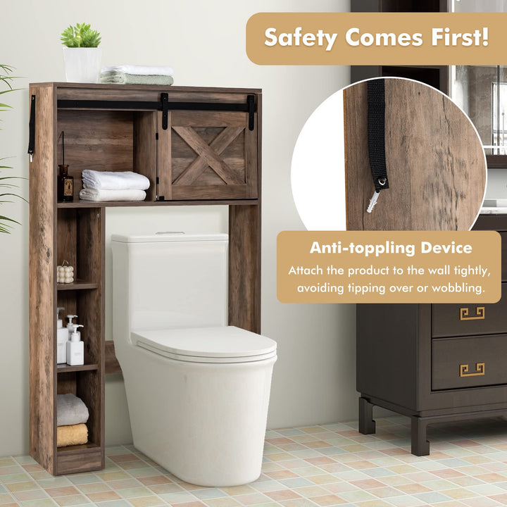 Over The Toilet Storage Cabinet - Giantex