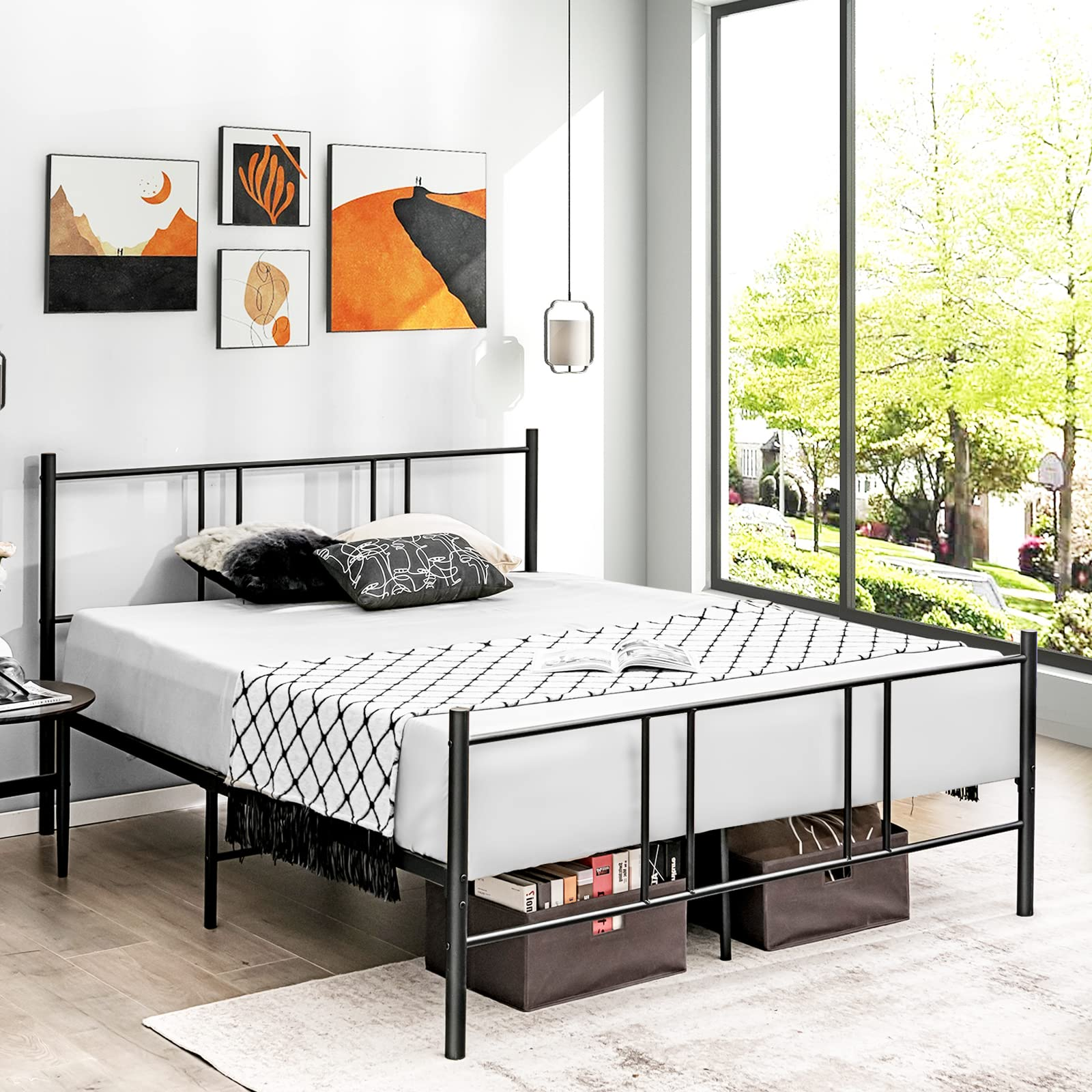 Giantex Full Size Platform Bed Frame