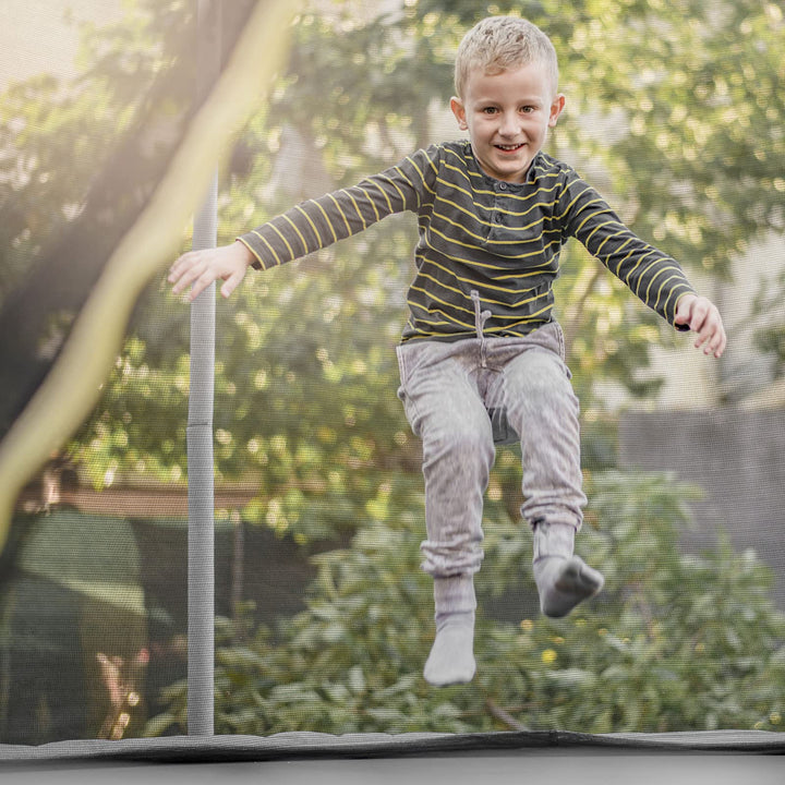 Trampoline Safety Net w/Adjustable Straps, 8 10 12 14 15 16Ft Weather-Resistant Replacement Enclosure Net