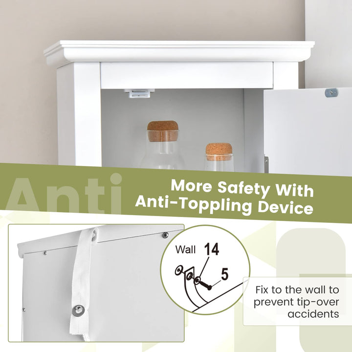 Giantex Bathroom Tall Storage Cabinet