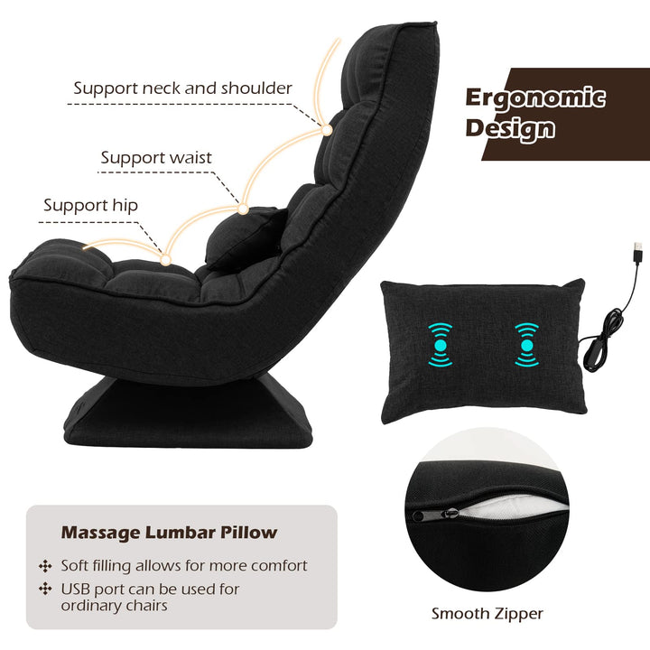 Giantex Adjustable Swivel Floor Chair - 5 Position Video Game Chair