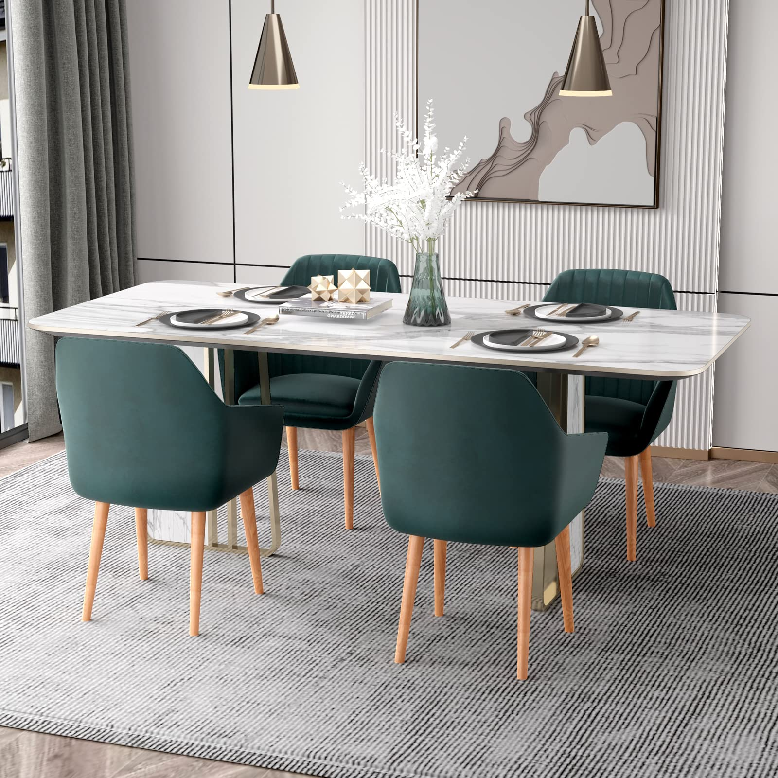 Giantex Upholstered Dining Chairs