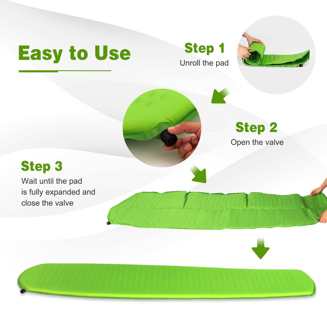 Waterproof Camping Air Mattress w/Carrying Bag for Tent | Camping Sleeping Pad