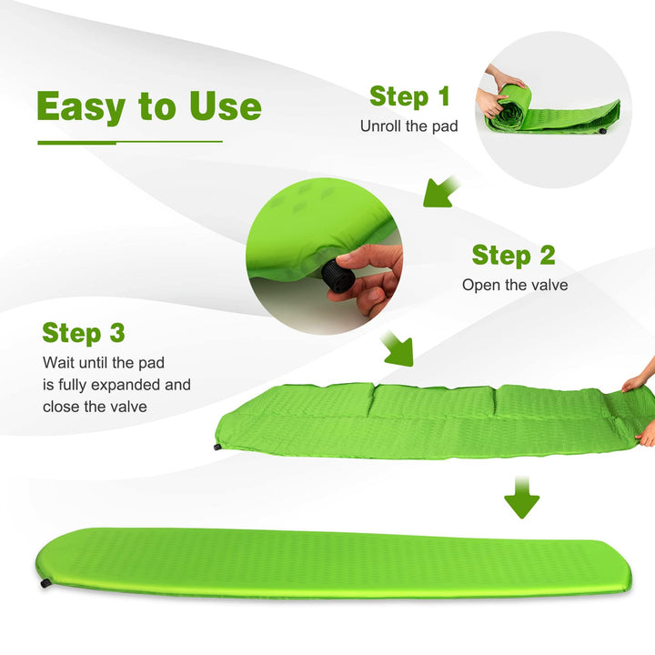 Waterproof Camping Air Mattress w/Carrying Bag for Tent | Camping Sleeping Pad