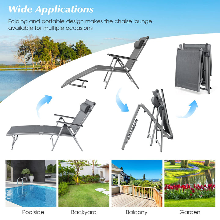Giantex Outdoor Chaise Lounge Chair