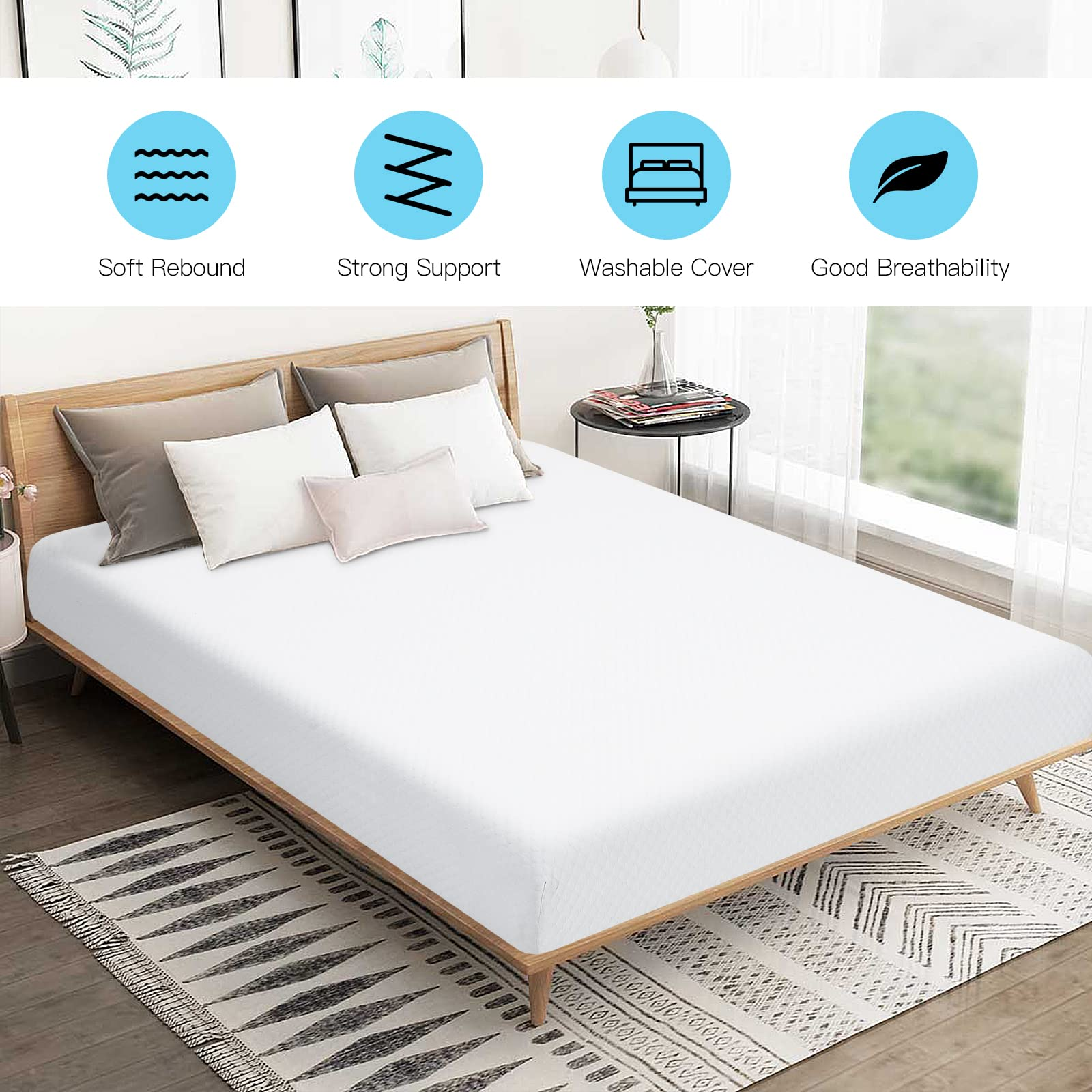 Giantex 10 Inch Mattress, Air Foam for Cool Sleep