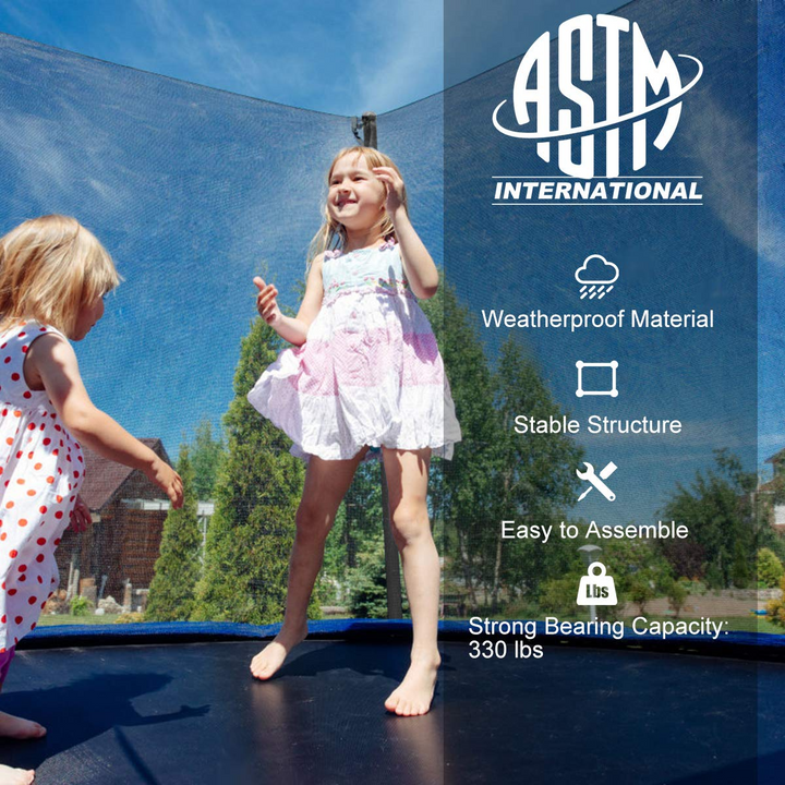ASTM Approved 8 10 12 14 15 16Ft Trampoline for Adults Kids