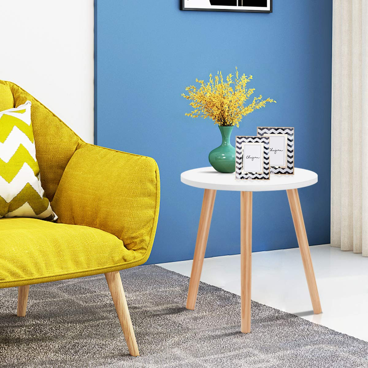 Giantex Round Coffee End Table