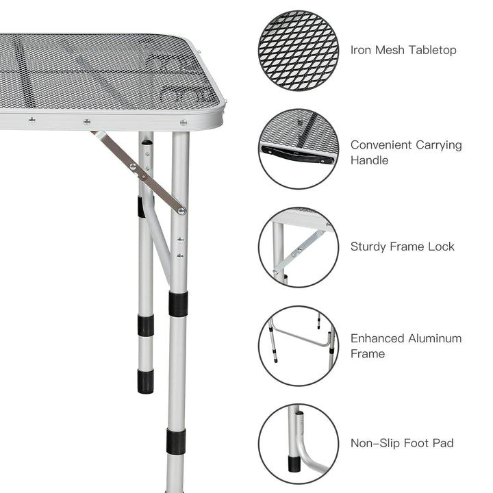 Folding Camping Table, Portable Picnic Table