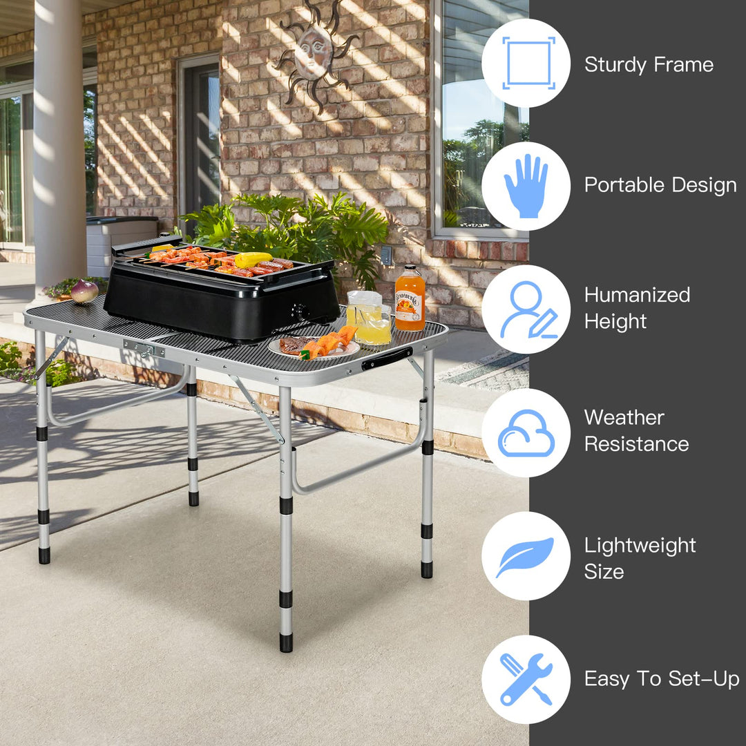 Folding Camping Table, Portable Picnic Table
