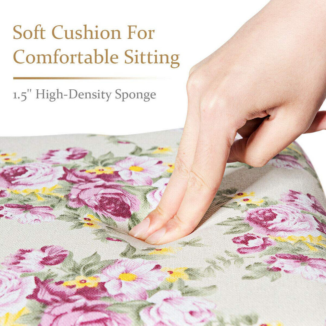 Giantex Vanity Set Makeup Table with Mirror, Cushioned Stool Bench Chair Large Desk Flip Top Home Bedroom