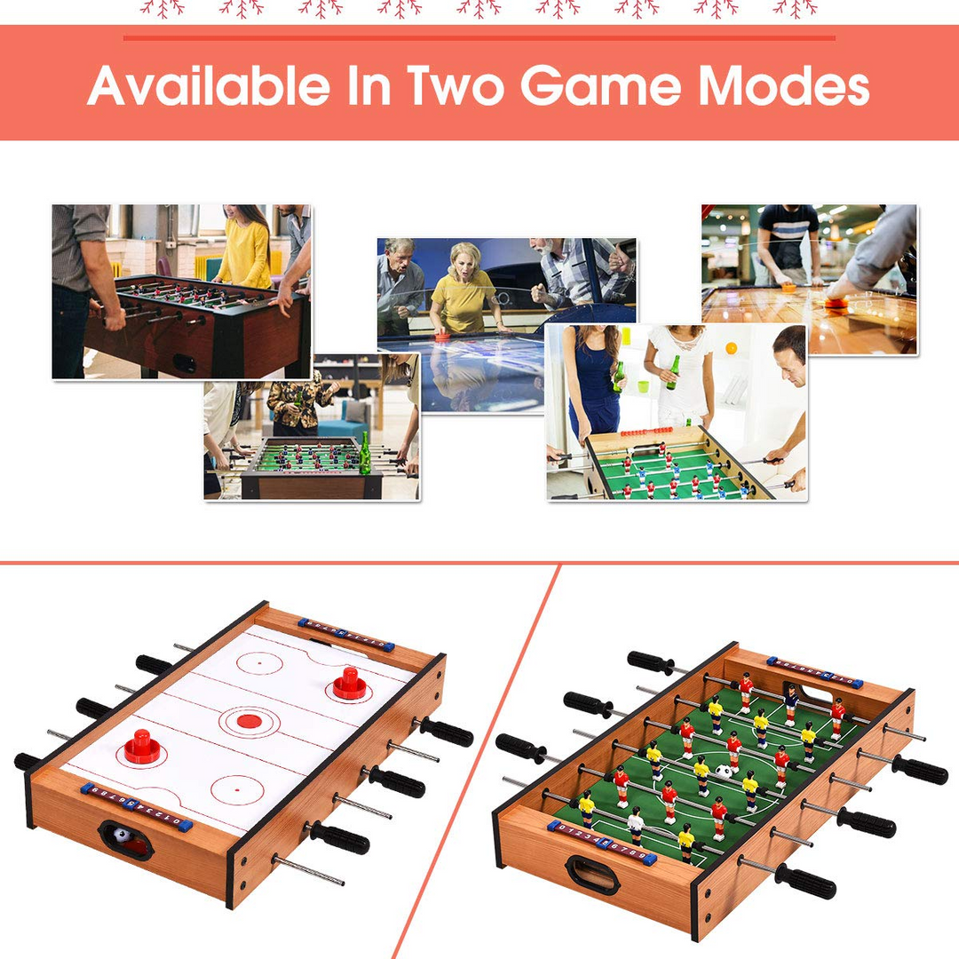 Giantex Multi Game Table, 2 in 1 Combo Mini Game Table Top w/ Soccer