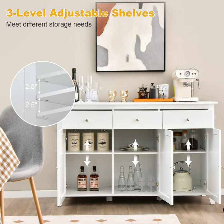 Giantex Large Buffet Cabinet with 3 Storage Drawers
