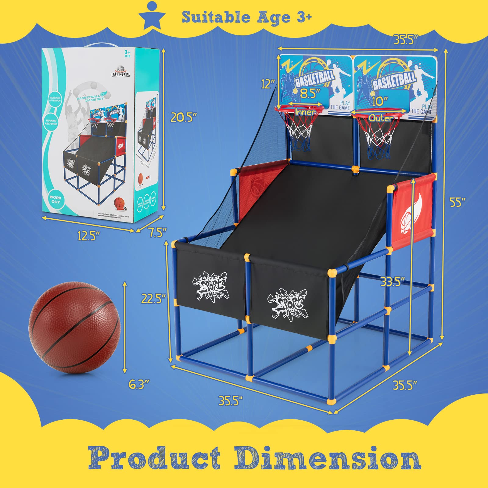 Giantex Arcade Basketball Hoop