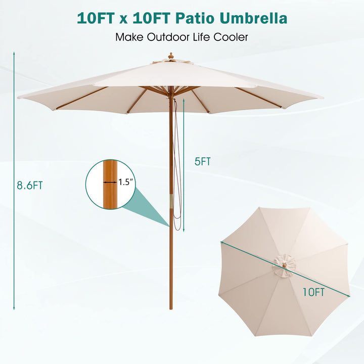Giantex 10FT Patio Umbrella