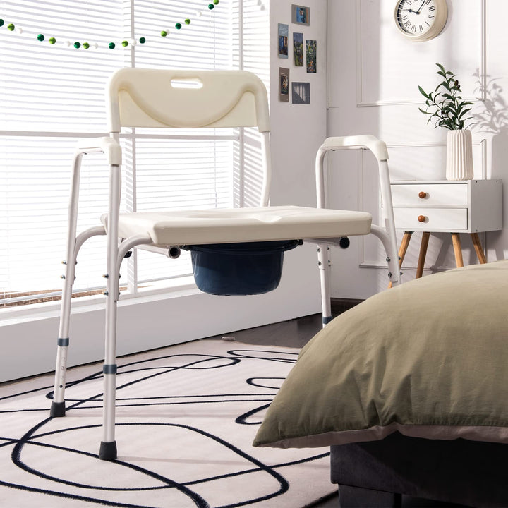 Giantex 3-in-1 Bedside Commode Chair