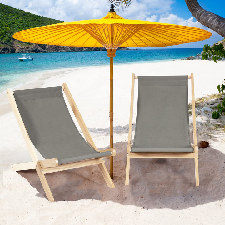 Giantex Beach Sling Chair, Outdoor Lounge Chair