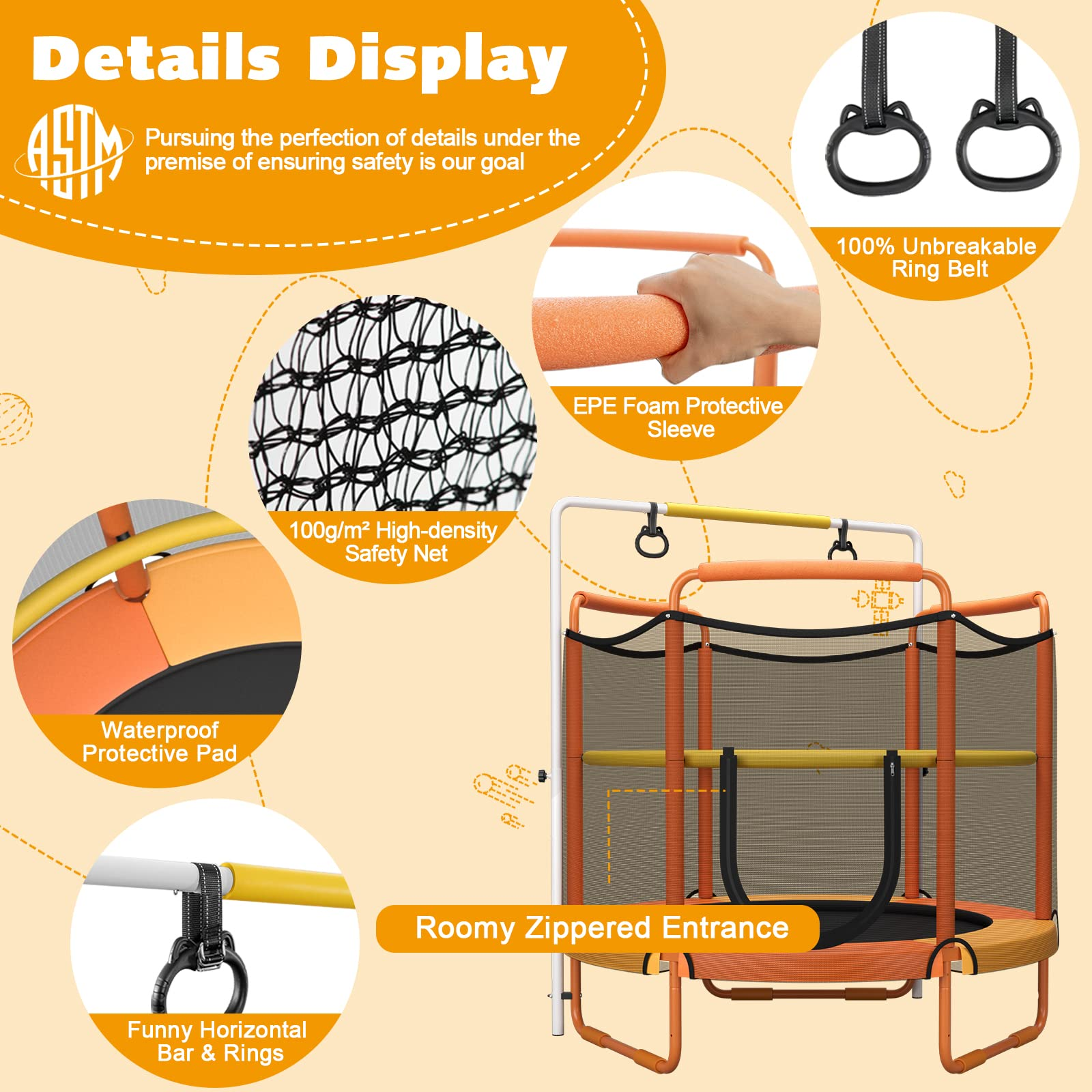 Giantex 60" Toddler Trampoline