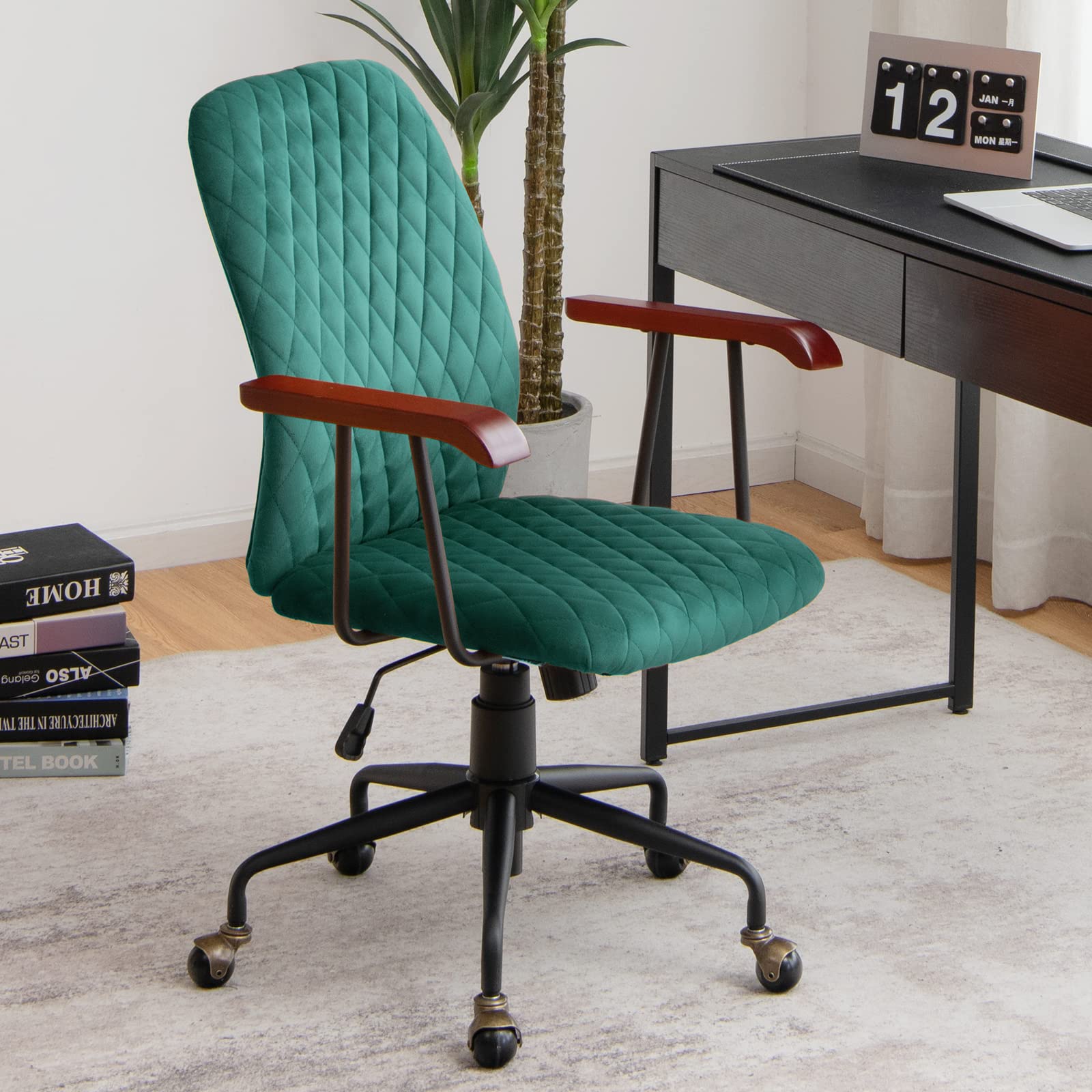 Giantex Velvet Home Office Desk Chair