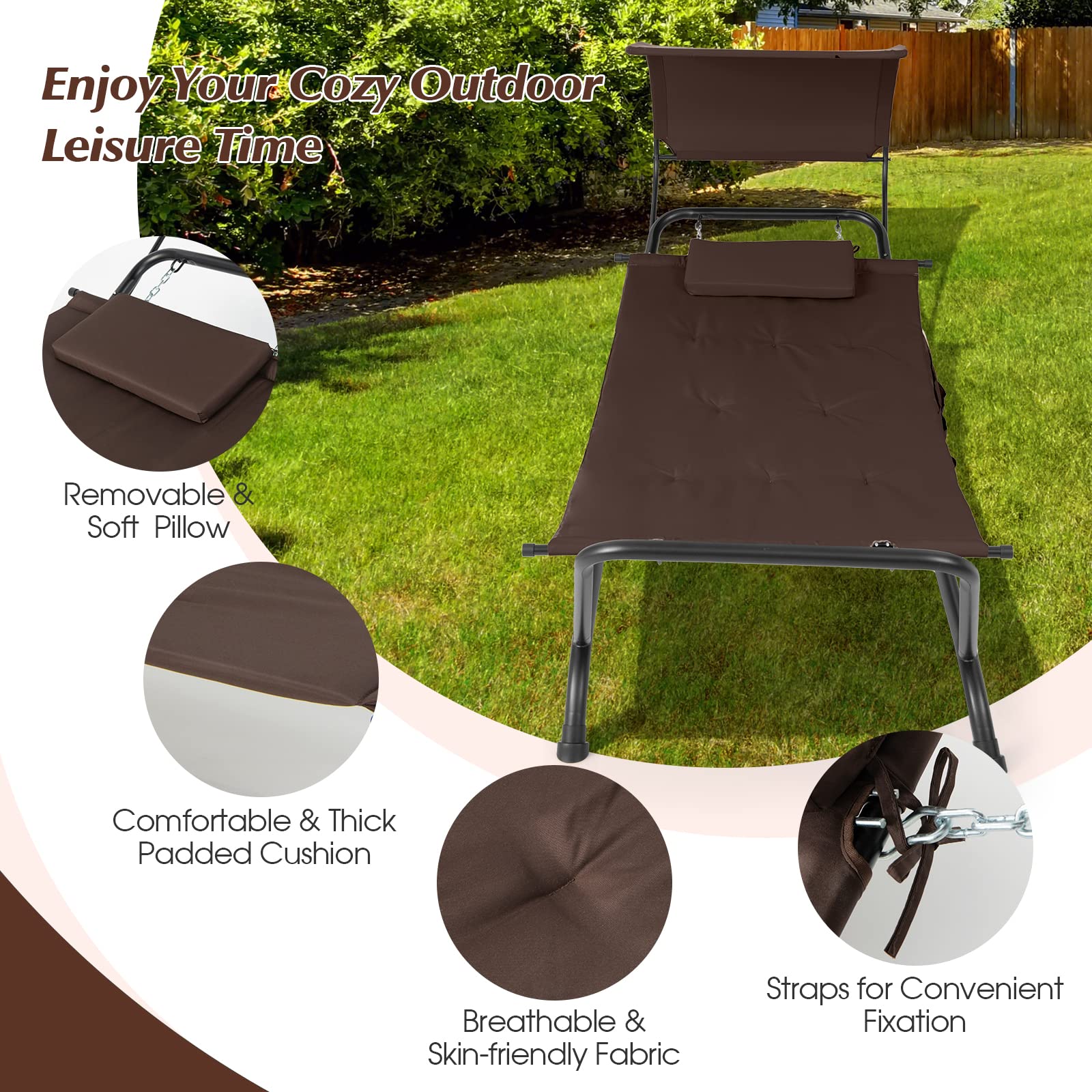 Giantex Outdoor Hammock with Canopy