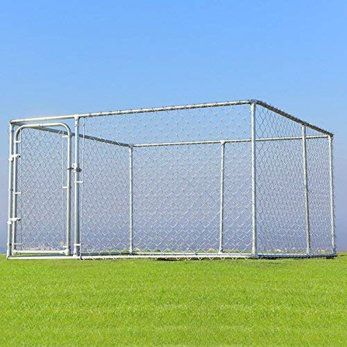 7.5ft x 7.5ft Large Outdoor Dog Kennel - Giantex
